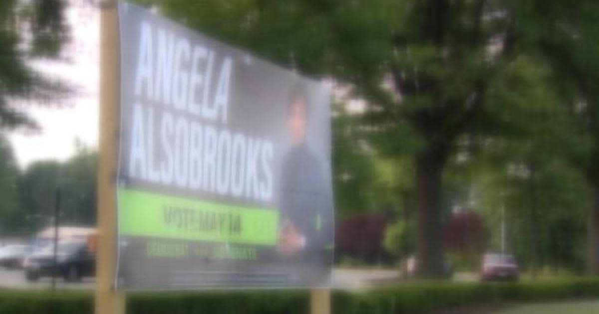 Angela Alsobrooks' U.S. Senate campaign sign vandalized in Prince George's County