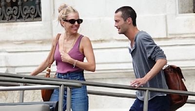 Sienna Miller spotted out and about with partner Oli Green, 27,