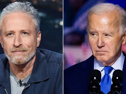 Jon Stewart says Biden 'shouldn't be president' during comedy set: 'Why are we allowing this?'