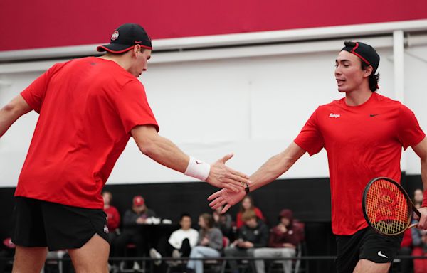 Ohio State men's tennis pursuit of NCAA title begins with 4-0 victory over Cleveland State