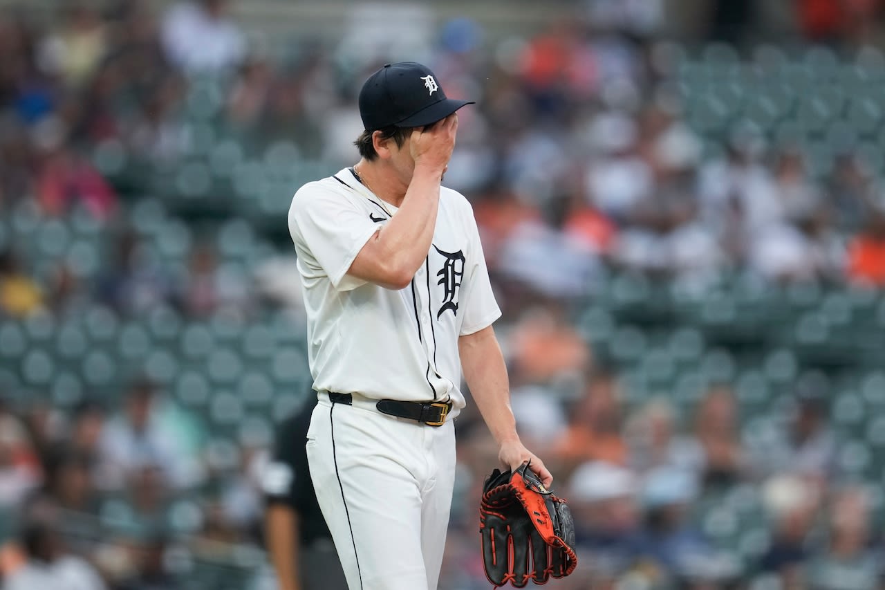 Tigers rally back from 6-run deficit before falling in 10 innings to Guardians