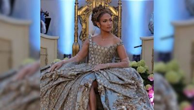 Jennifer Lopez's Bridgerton-Themed Birthday Outfit Designed By Manish Malhotra: "Crafted By 40 Artisans Over 3,490 Hours"