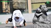 Watch: Zookeeper dresses as white tiger for escape drill