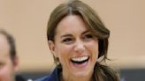 Kate Middleton shows off sporty credentials in navy blue tracksuit and white trainers for latest active outing