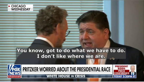 Illinois governor caught on hot mic expressing fear over state of Biden’s race: ‘I don’t like where we are’