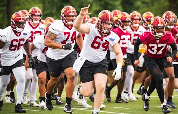 What to Read Into Washington Commanders Offensive Line Reps in OTA Practices So Far