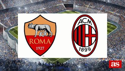 Roma vs Milan: estadísticas y datos en directo | Amistosos de Clubes 2023