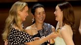 Michelle Yeoh Had a Good Reason to Give Jennifer Lawrence the Oscar to Hand to Emma Stone