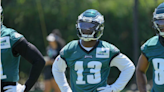 Olamide Zaccheaus exits Eagles preseason matchup vs. Browns with shoulder injury