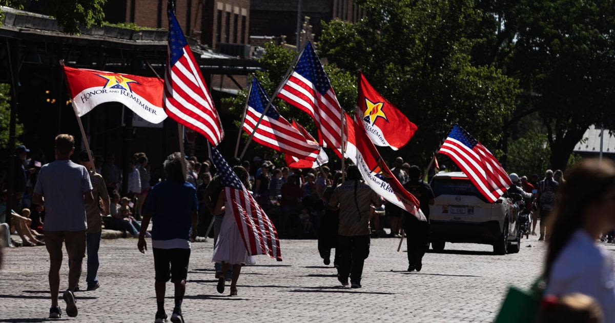 Omaha Memorial Day parade honors veterans and their families, female athletes