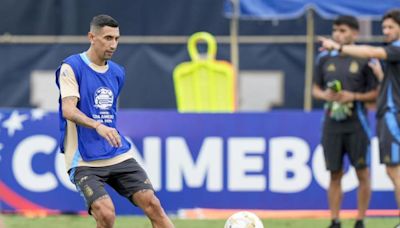 Último entrenamiento de Di María con la Albiceleste