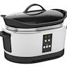 Powered by electricity and has a heating element Comes with temperature control and timer Suitable for use on countertop and in the oven Great for slow cooking, braising, and baking Comes in various sizes and shapes