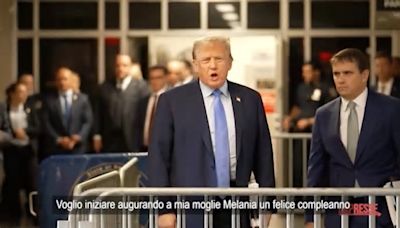 VIDEO Usa, gli auguri di Trump alla moglie