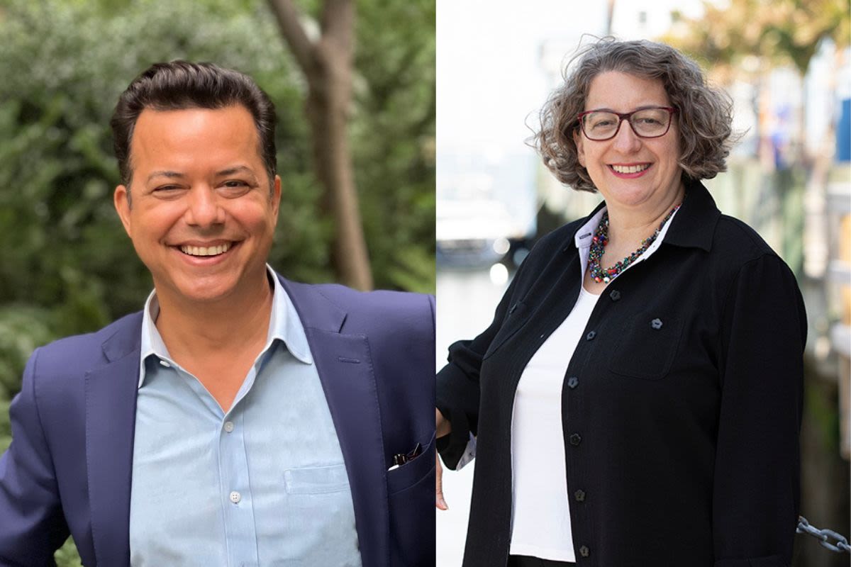 John Avlon and Nancy Goroff debate East End issues