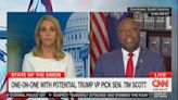 ...Scott Repeatedly Deflects When Confronted By CNN’s Dana Bash About Trump’s Claim He ‘Nearly Escaped Death’ in FBI...