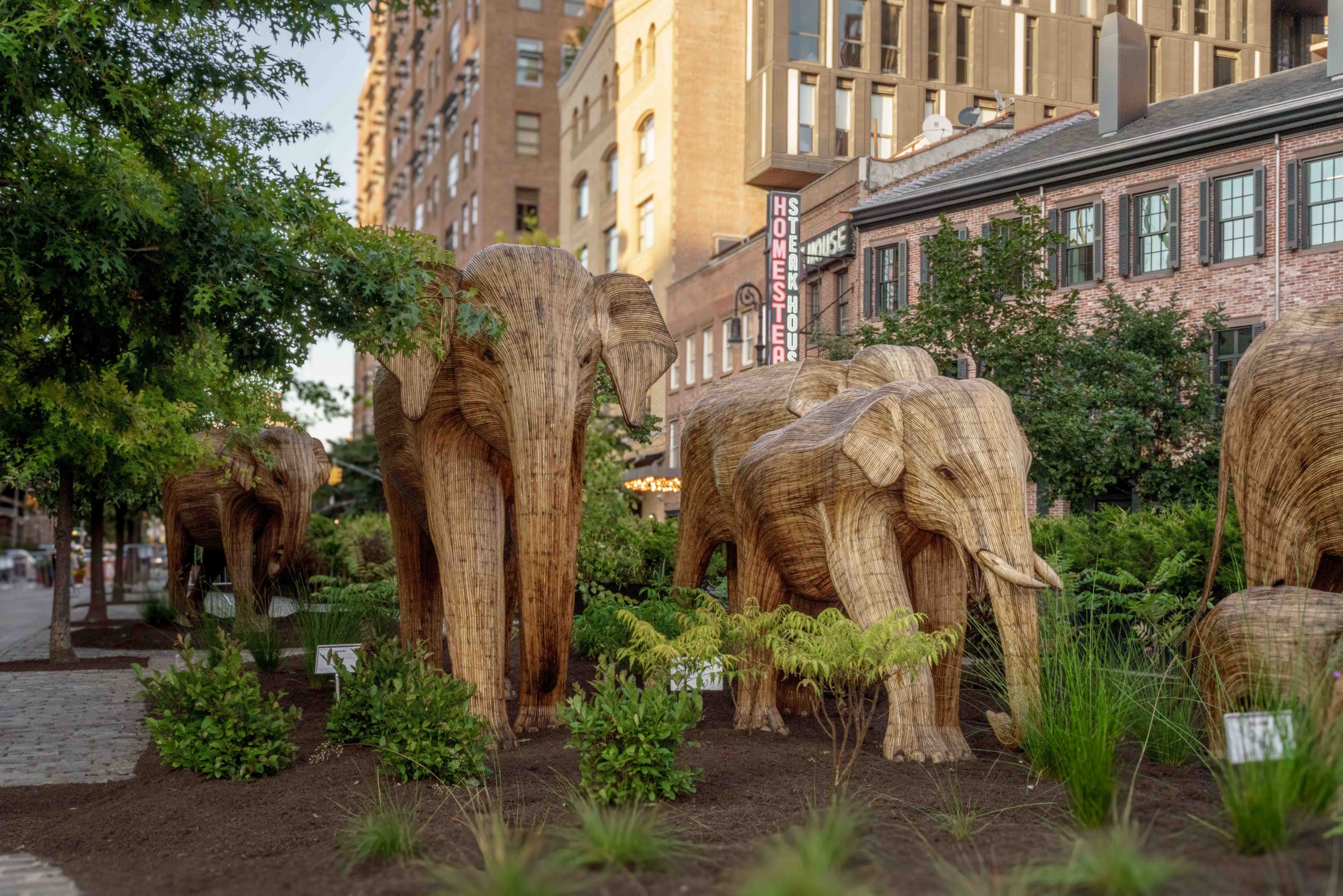 A Parade of Elephant Sculptures Makes a Jumbo Entrance in New York