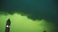 South Dakota skies go green amid severe storms