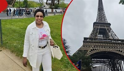 Kenyan Philanthropist Marvels at Eiffel Tower, Promises to Fly Bright Students to France