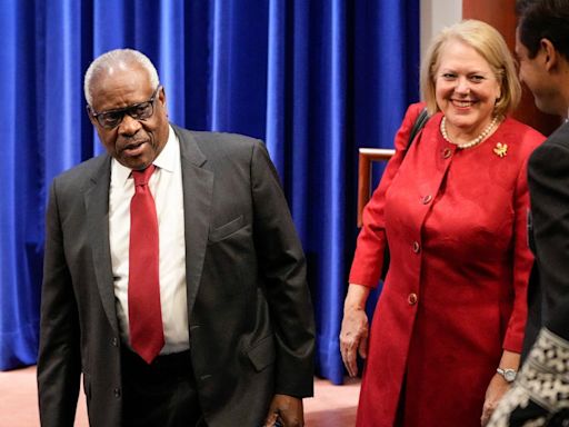 Justice Clarence Thomas faces new recusal demand after wife's alleged message to conservative group