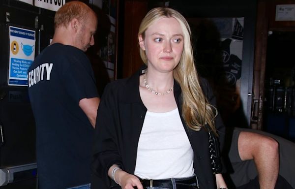 Dakota Fanning Shows Off Her Minimalist Date Night Style