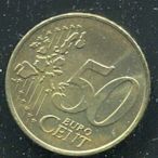 【錢幣】 NETHERLAND (荷蘭)， 50-CENT , K239 , 2001 ,品相全新UNC#202338