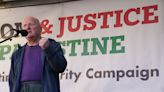 Christy Moore attends pro-Palestine rally in Dublin