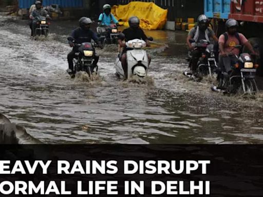 Delhi rains: Normal life thrown out of gear as NCR inundated in flash flood post heavy rainfall