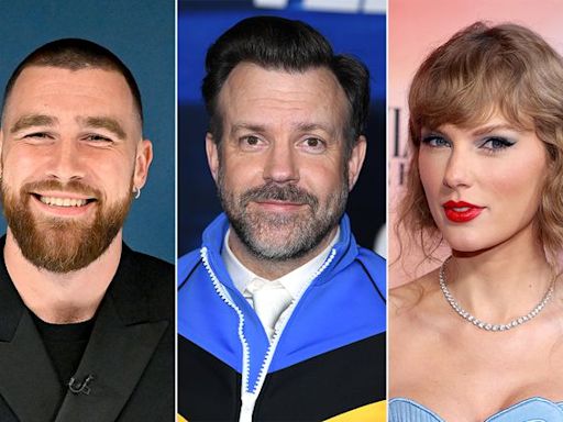 Jason Sudeikis asks Travis Kelce when he's 'going to make an honest woman' out of Taylor Swift