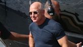 Jeff Bezos cuts a casual figure alongside his fiancée Lauren Sanchez