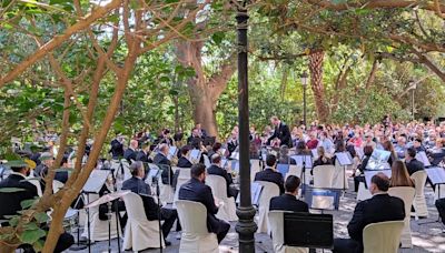 Banda municipal de música cierra temporada con el concierto 'Fiesta Iberoamericana' en el Castillo de Gibralfaro