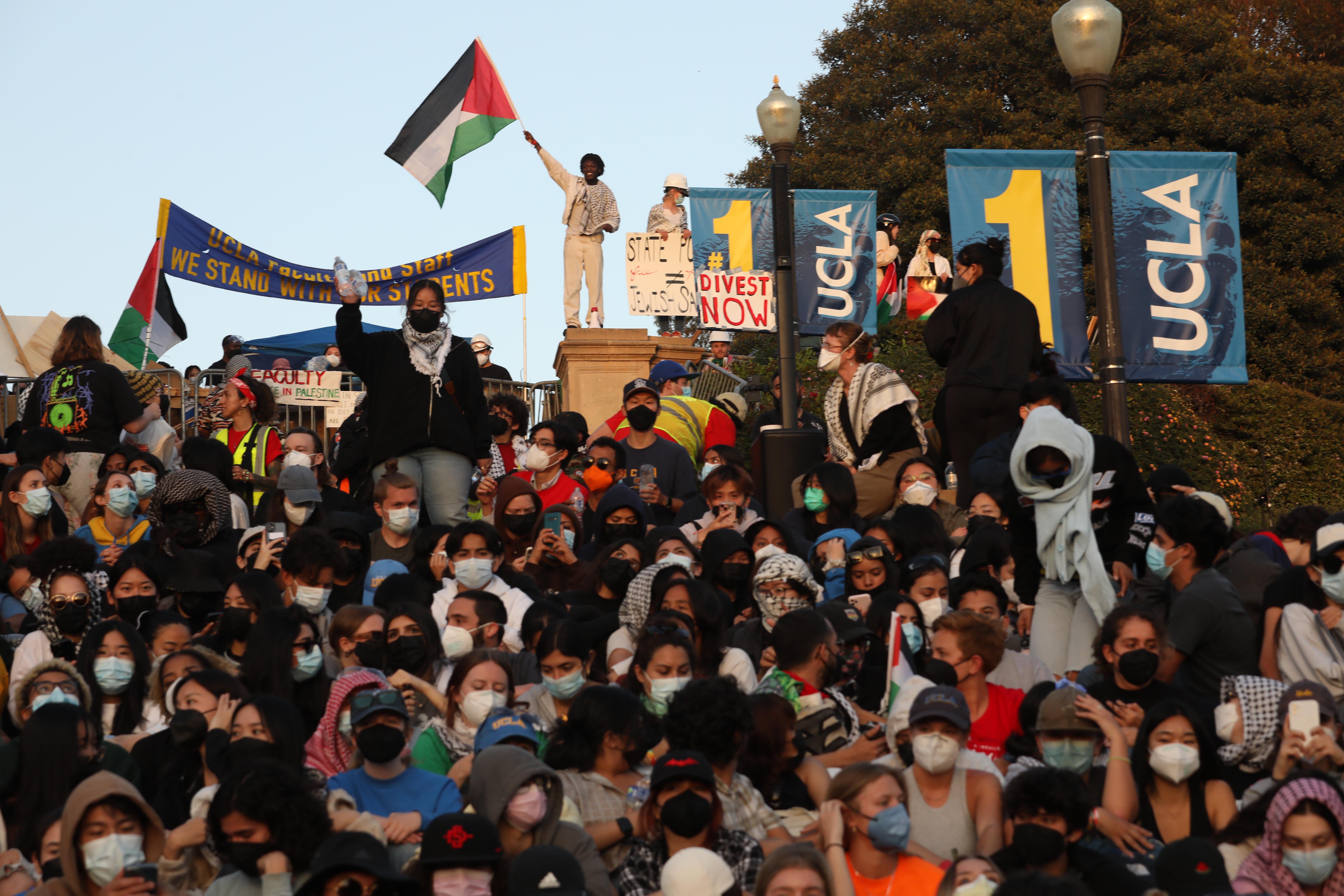 In Paris, students inspired by pro-Palestinian protests in U.S. gather near Sorbonne