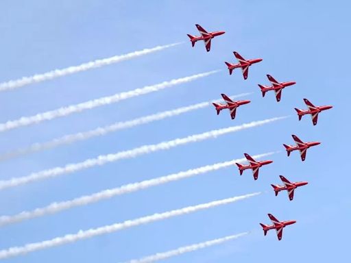 Next Red Arrows flypast in Surrey confirmed on way to Battle of Britain display