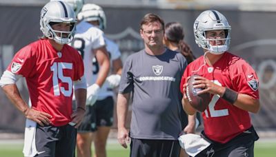 'Kind of both underdog stories': Raiders QBs Aidan O'Connell, Gardner Minshew finding common ground as they compete