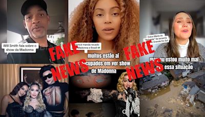 Vídeo em que Beyoncé reclama de show de Madonna no Brasil é fake; entenda