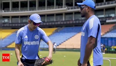 Head coach Gautam Gambhir gives batting tips to Sanju Samson on first day in office | Cricket News - Times of India