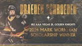 Braeden Schroeder Named 2024 Recipient of Mark Workman Scholarship | Vegas Golden Knights