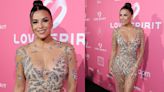 Eva Longoria Amplifies See-through Dressing Trends With Cascading Silver Leaves at Cannes Film Festival 2024 Global Gift Gala