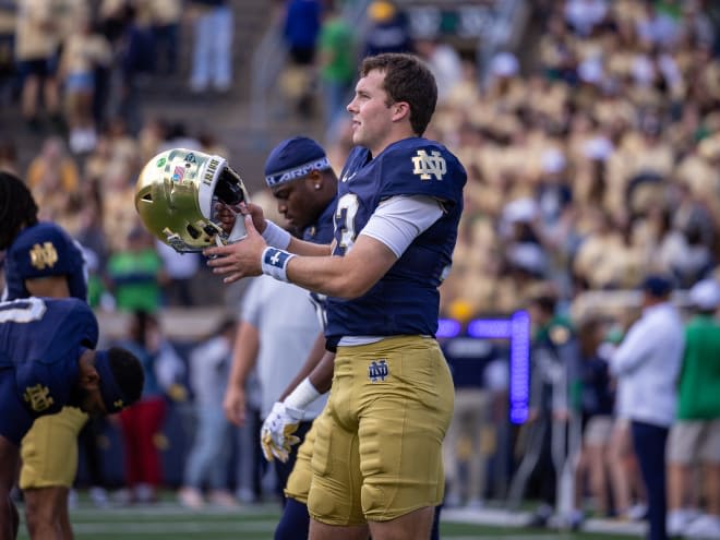 Notebook: Business as usual, per coach Marcus Freeman, for Notre Dame's QBs