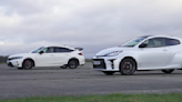 Honda Civic Type R vs. Toyota GR Yaris Is a Drag Race of Driven Wheels