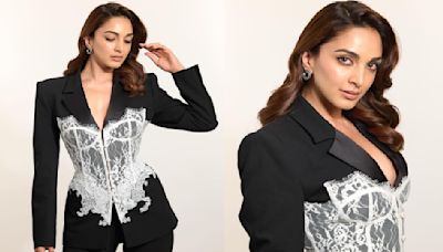 Kiara Advani's black blazer worth Rs 47,977 blends elements of regency core, adding an unexpected twist to her boss lady look