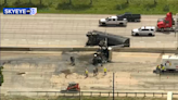 Multiple lanes on both sides of I-45 N reopen after crews clear overturned 18-wheeler