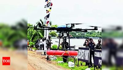 Sudarshan Chakra Corps conducts flood relief drill | Bhopal News - Times of India