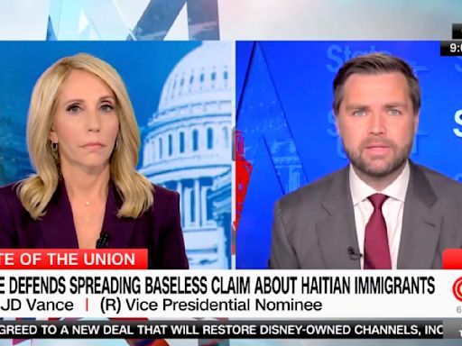 CNN’s Dana Bash Shuts Down JD Vance’s Migrant-Pets Claim in Blistering Fact-Check