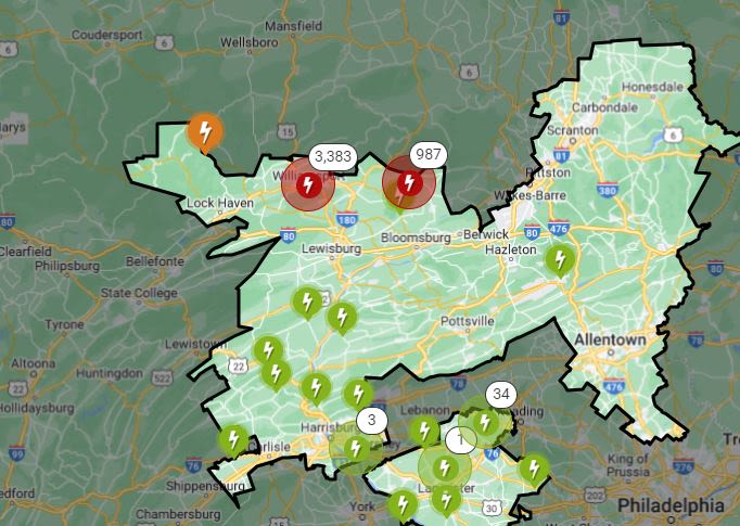 Storms bringing power outages across NEPA