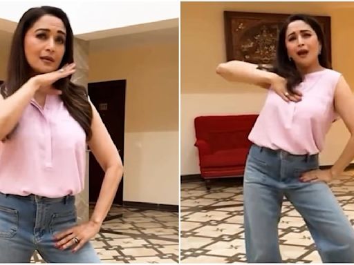 WATCH: Madhuri Dixit gives Marathi twist to Pushpa 2 song; fans are in love with her dance moves