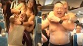 Video: Pro wrestlers brawl inside moving bullet train in Japan