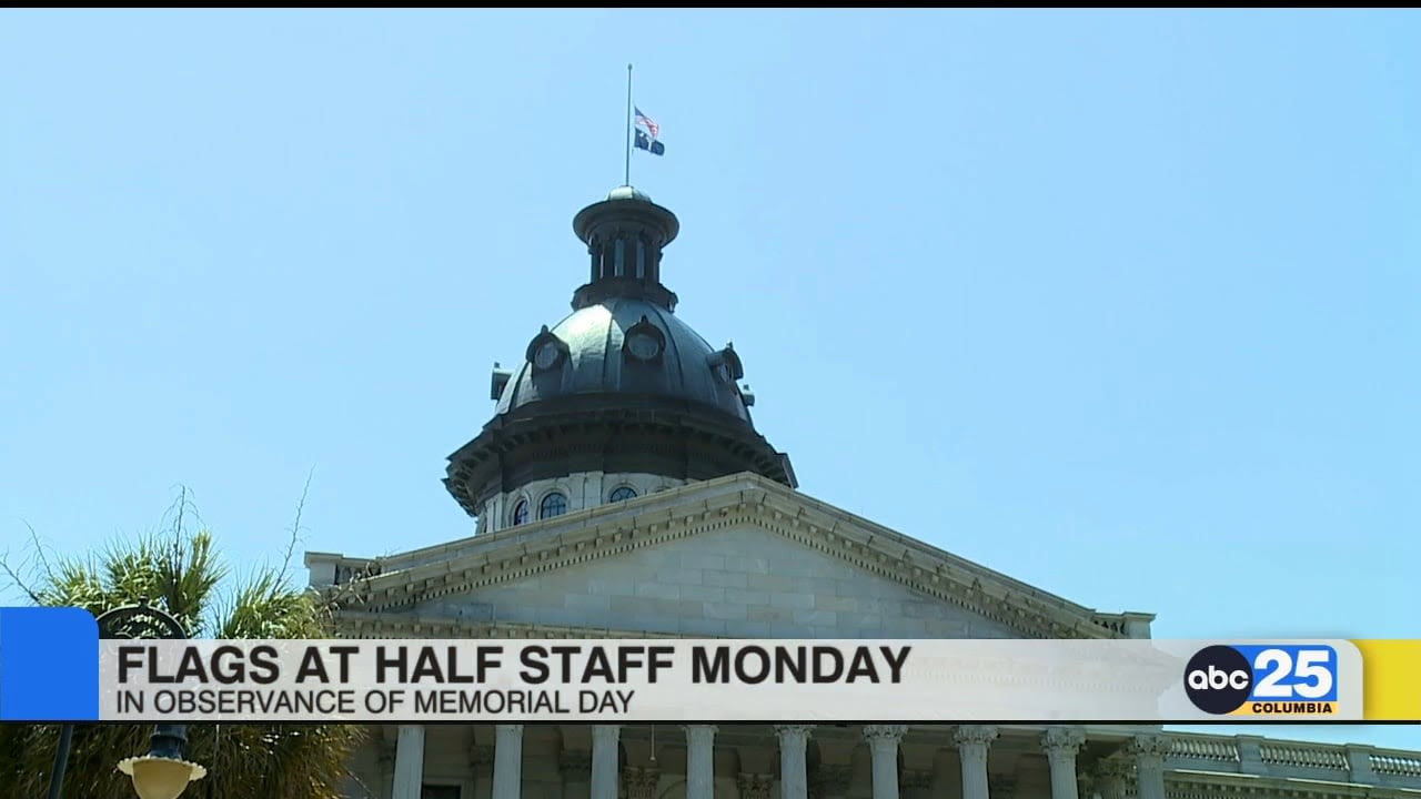 Flags at half-staff on Memorial Day - ABC Columbia