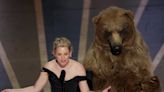Oscars 2023: Elizabeth Banks blames Cocaine Bear as she trips up on stage