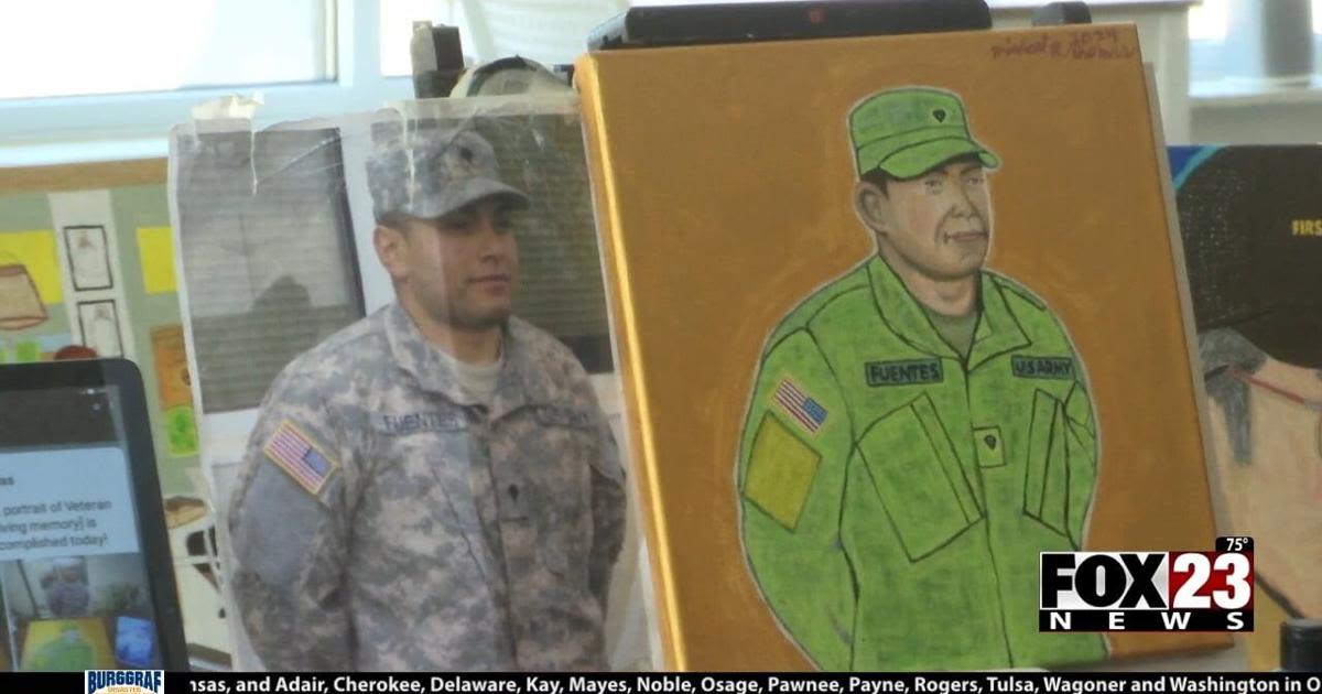 Tulsa artist honors fallen National Guardsman with portrait for family