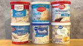 We Tasted And Ranked 6 Brands Of Vanilla Frosting